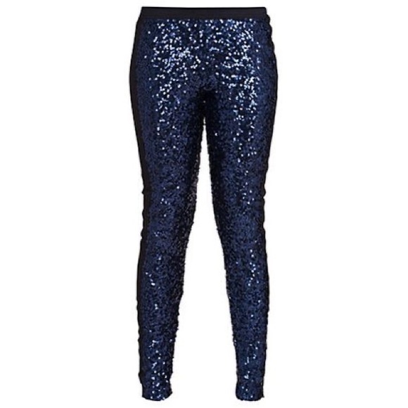 NWT ❗️Tuxedo Sequin Leggings by French Connection - Picture 4 of 8